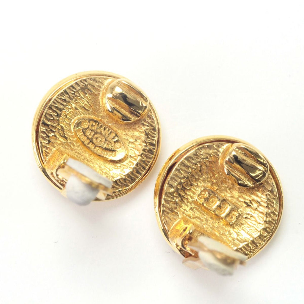 Chanel Earrings Vintage Gold