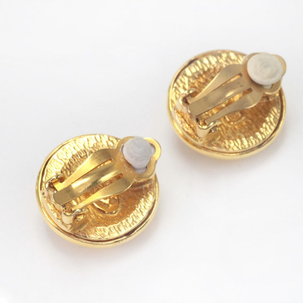 Chanel Earrings Vintage Gold