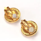 Chanel Earrings Vintage Gold