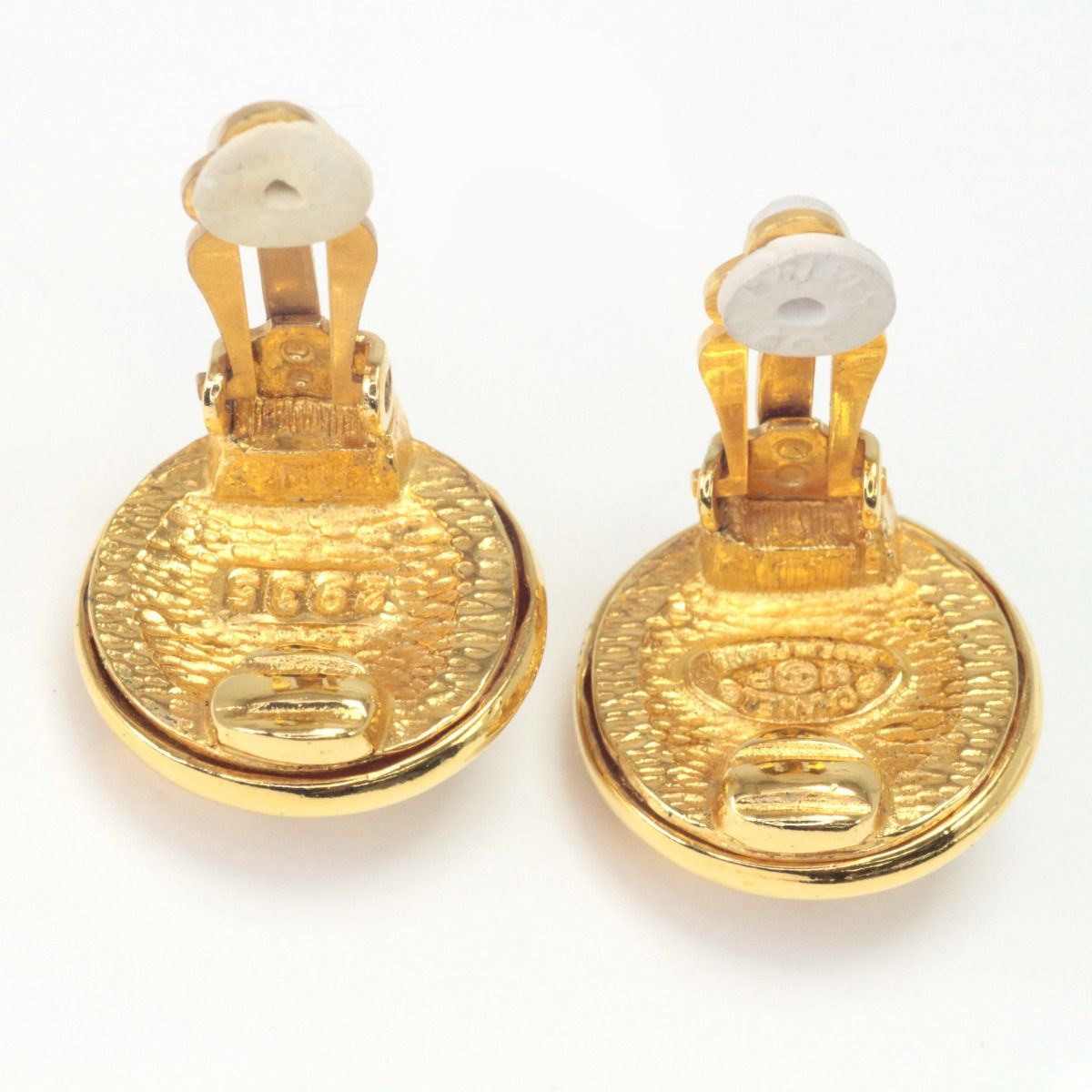 Chanel Earrings Vintage Gold