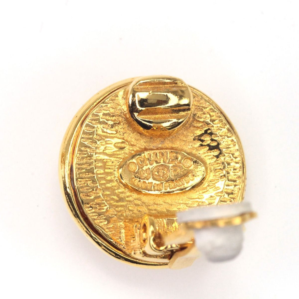 Chanel Earrings Vintage Gold