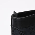 Gucci Tote Bag GG Canvas Leather Black Gold — view 6