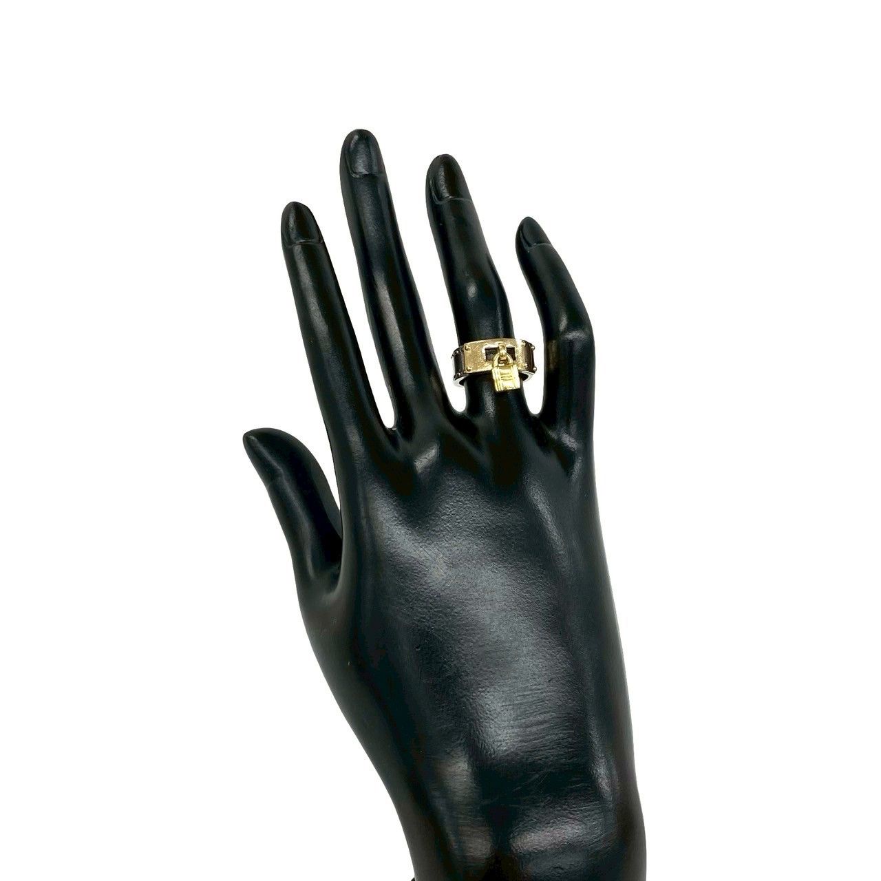 Hermes Kelly Ring 925 Sterling Silver Gold — view 2