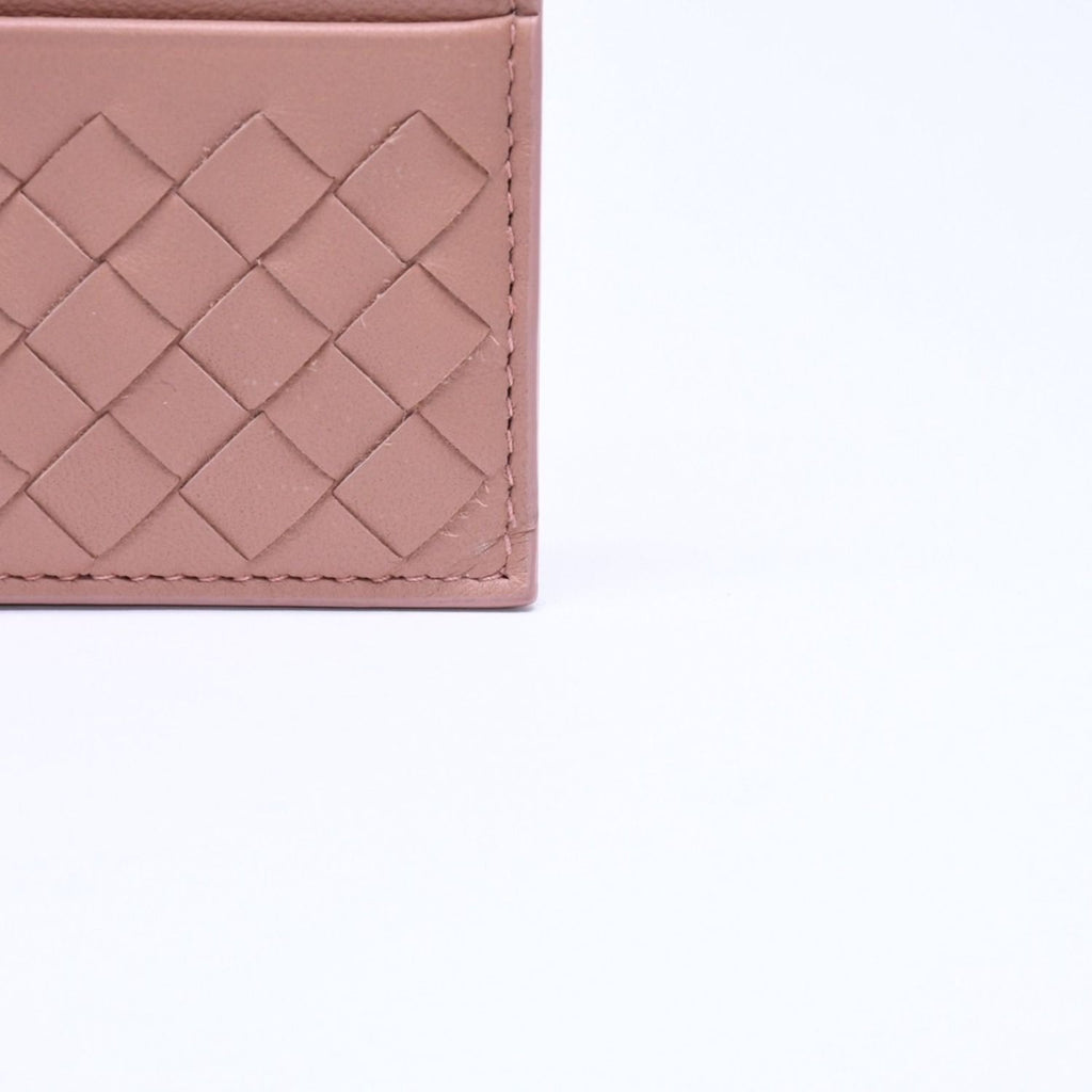 Bottega Veneta Card Case Intrecciato Beige Calfskin — view 4