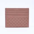 Bottega Veneta Card Case Intrecciato Beige Calfskin