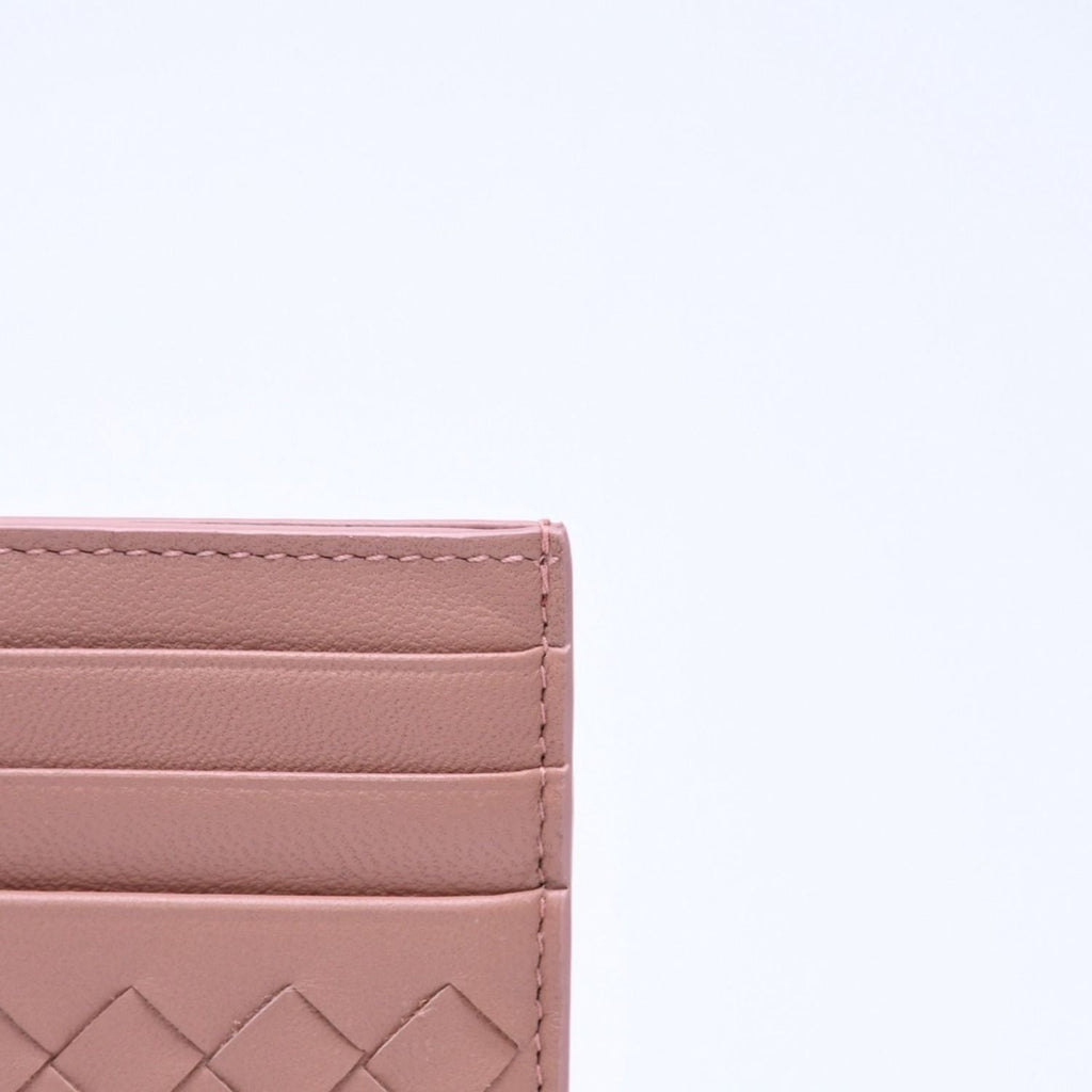 Bottega Veneta Card Case Intrecciato Beige Calfskin — view 3