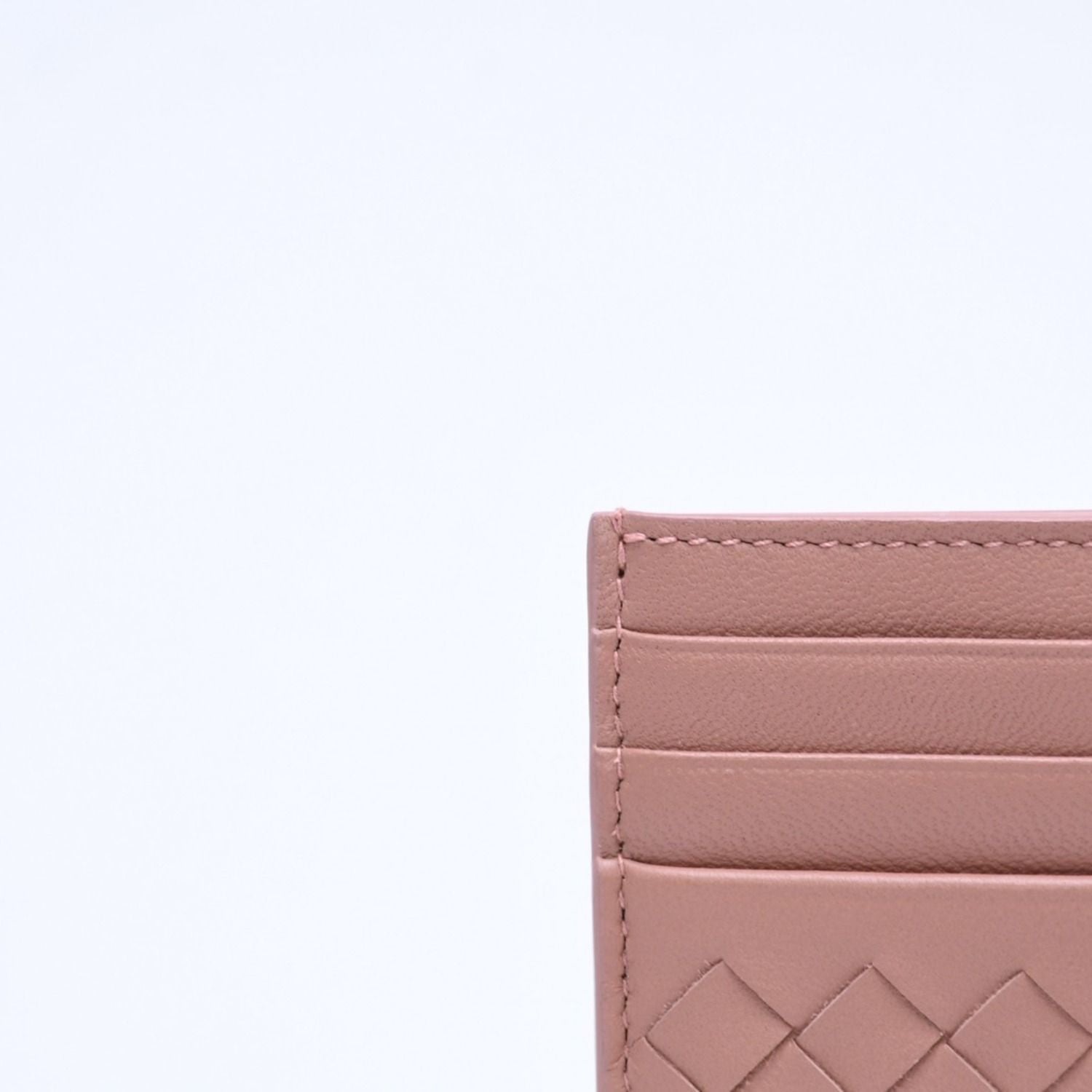 Bottega Veneta Card Case Intrecciato Beige Calfskin — view 5