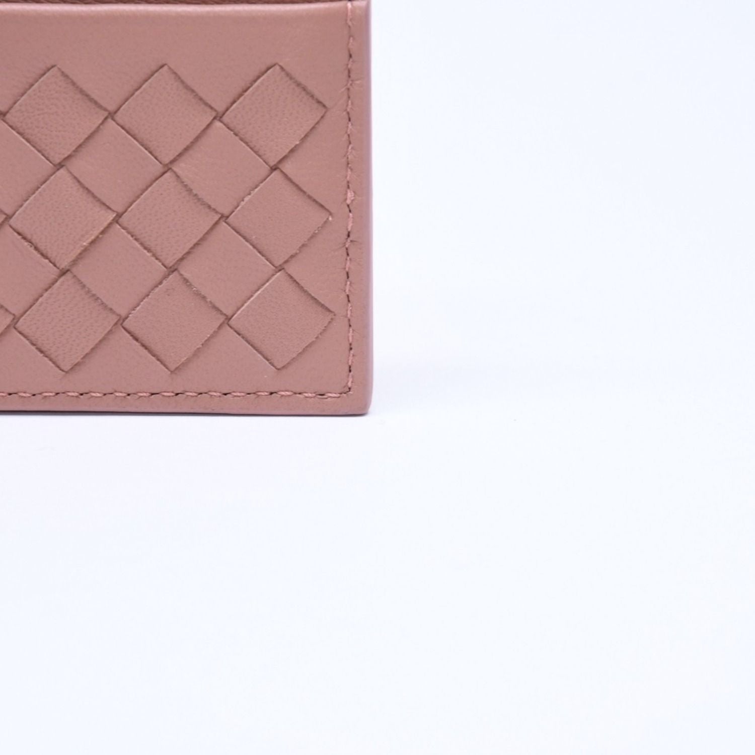 Bottega Veneta Card Case Intrecciato Beige Calfskin — view 8
