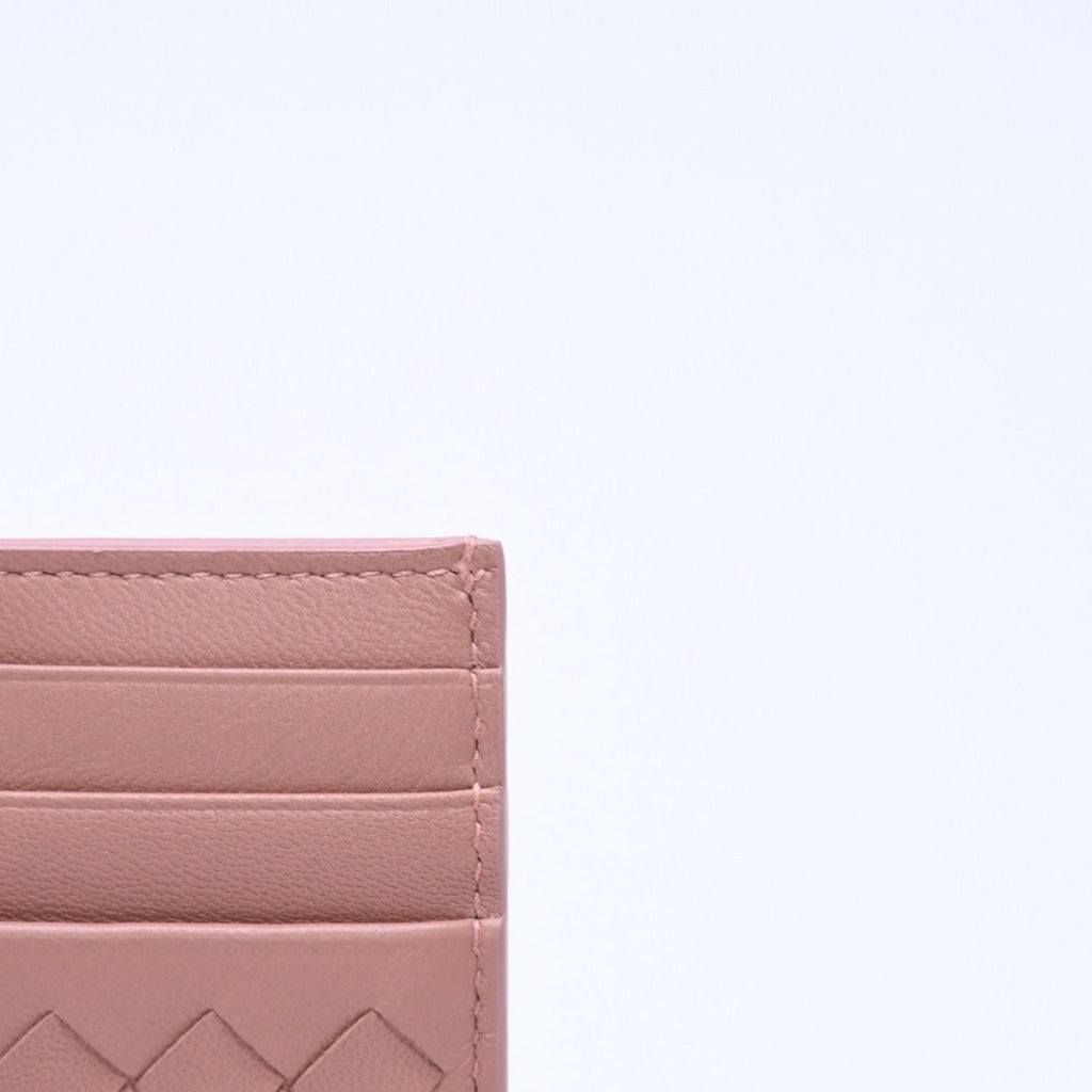 Bottega Veneta Card Case Intrecciato Beige Calfskin — view 7