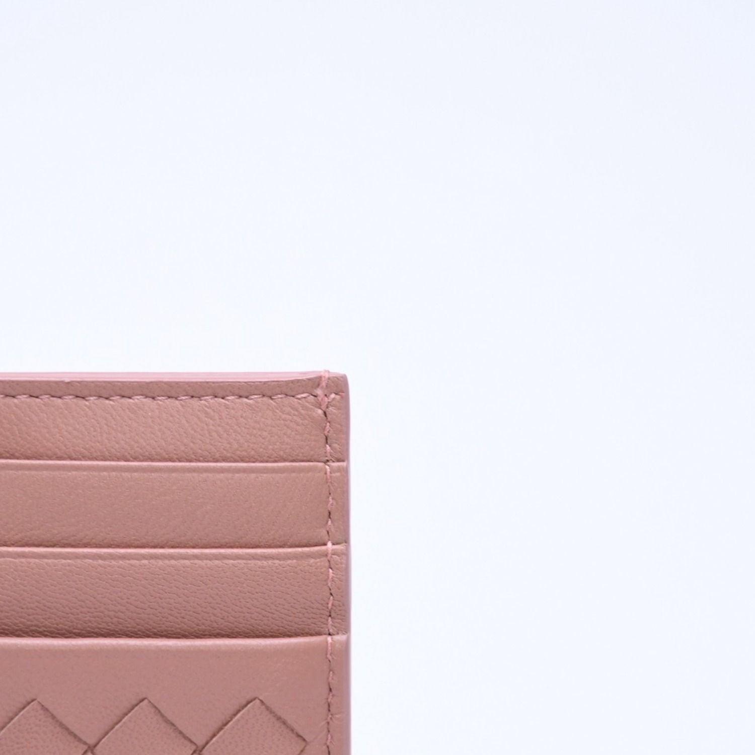 Bottega Veneta Card Case Intrecciato Beige Calfskin — view 7