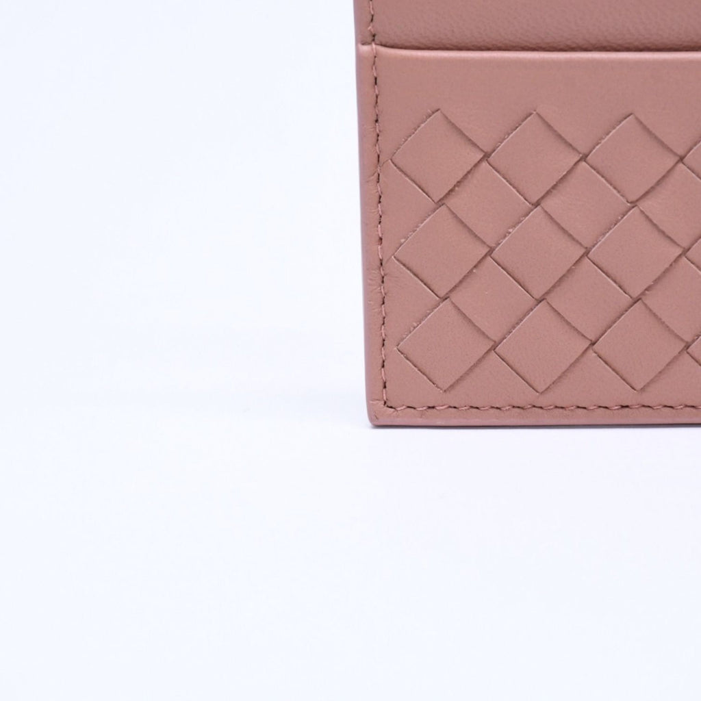 Bottega Veneta Card Case Intrecciato Beige Calfskin — view 6
