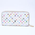 Louis Vuitton Monogram Multicolor Zippy Wallet Takashi Murakami Gold White — view 2