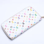 Louis Vuitton Monogram Multicolor Zippy Wallet Takashi Murakami Gold White — view 4