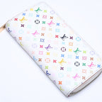 Louis Vuitton Monogram Multicolor Zippy Wallet Takashi Murakami Gold White — view 3
