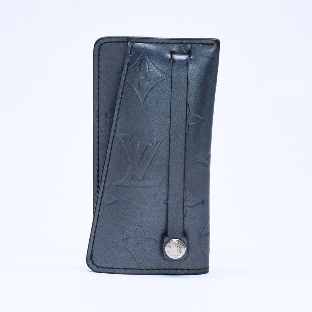 Louis Vuitton Clochette PM Key Case Monogram Matte Noir Silver Key Holder
