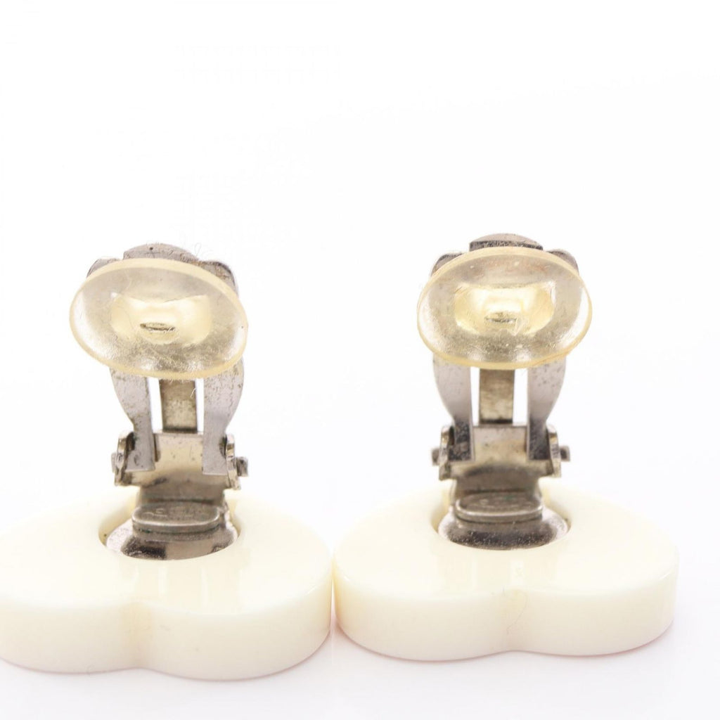 Chanel Earrings CC Logo Heart Stainless Steel