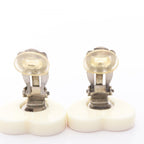 Chanel Earrings CC Logo Heart Stainless Steel