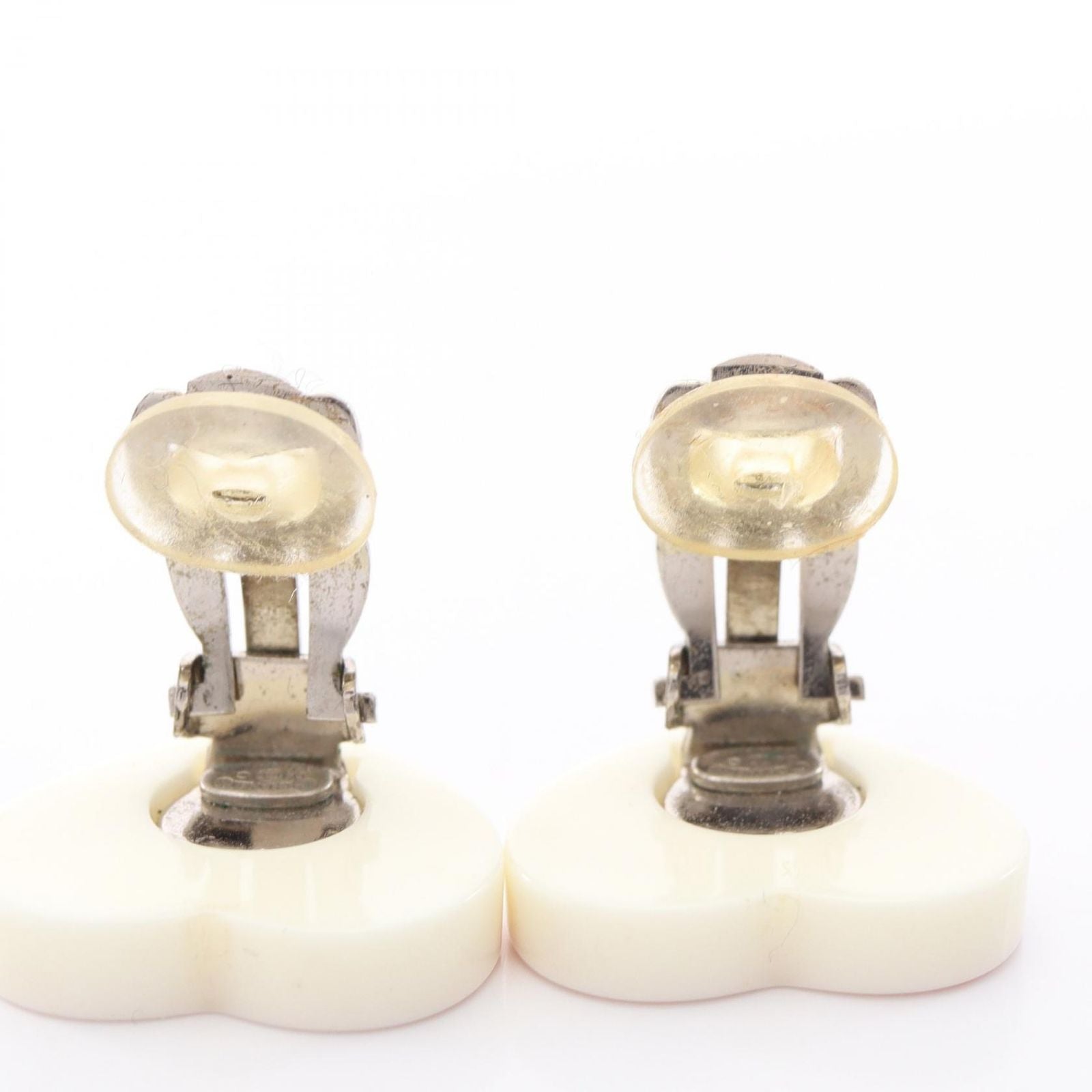 Chanel Earrings CC Logo Heart Stainless Steel