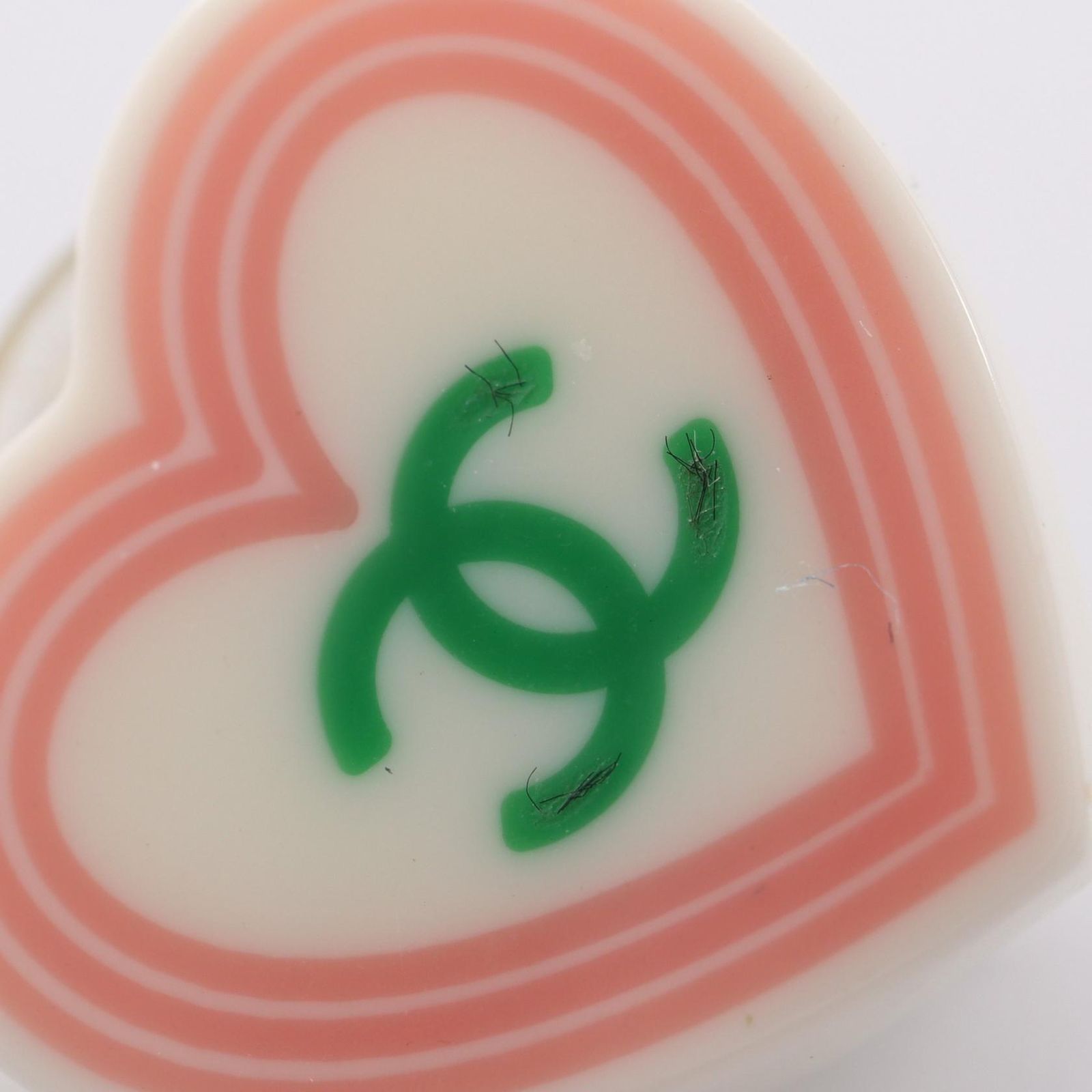 Chanel Earrings CC Logo Heart Stainless Steel