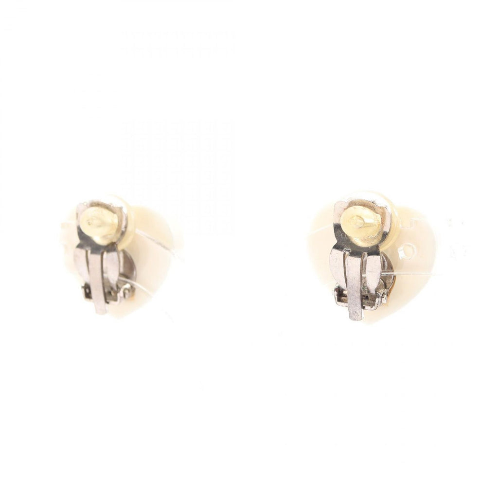 Chanel Earrings CC Logo Heart Stainless Steel