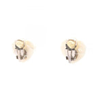 Chanel Earrings CC Logo Heart Stainless Steel
