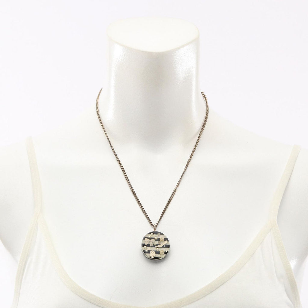 Chanel Necklace CC Logo Icon Border