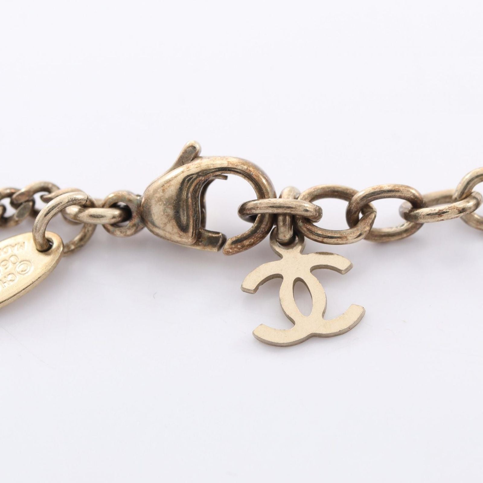 Chanel Necklace CC Logo Icon Border