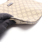 Gucci Shoulder Bag GG Supreme Beige Brown Canvas Leather
