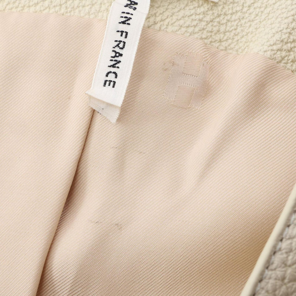 Hermes Vest Clou de Selle Series Button Gilet Ivory Leather — view 6