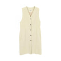 Hermes Vest Clou de Selle Series Button Gilet Ivory Leather