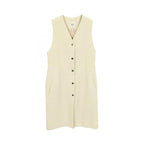 Hermes Vest Clou de Selle Series Button Gilet Ivory Leather