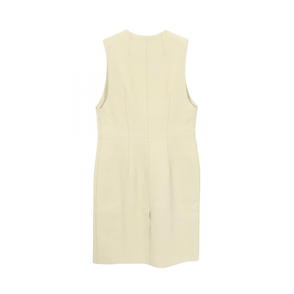 Hermes Vest Clou de Selle Series Button Gilet Ivory Leather — view 2