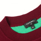Chanel Knit CC Logo Crew Neck Cashmere Sweater — view 6