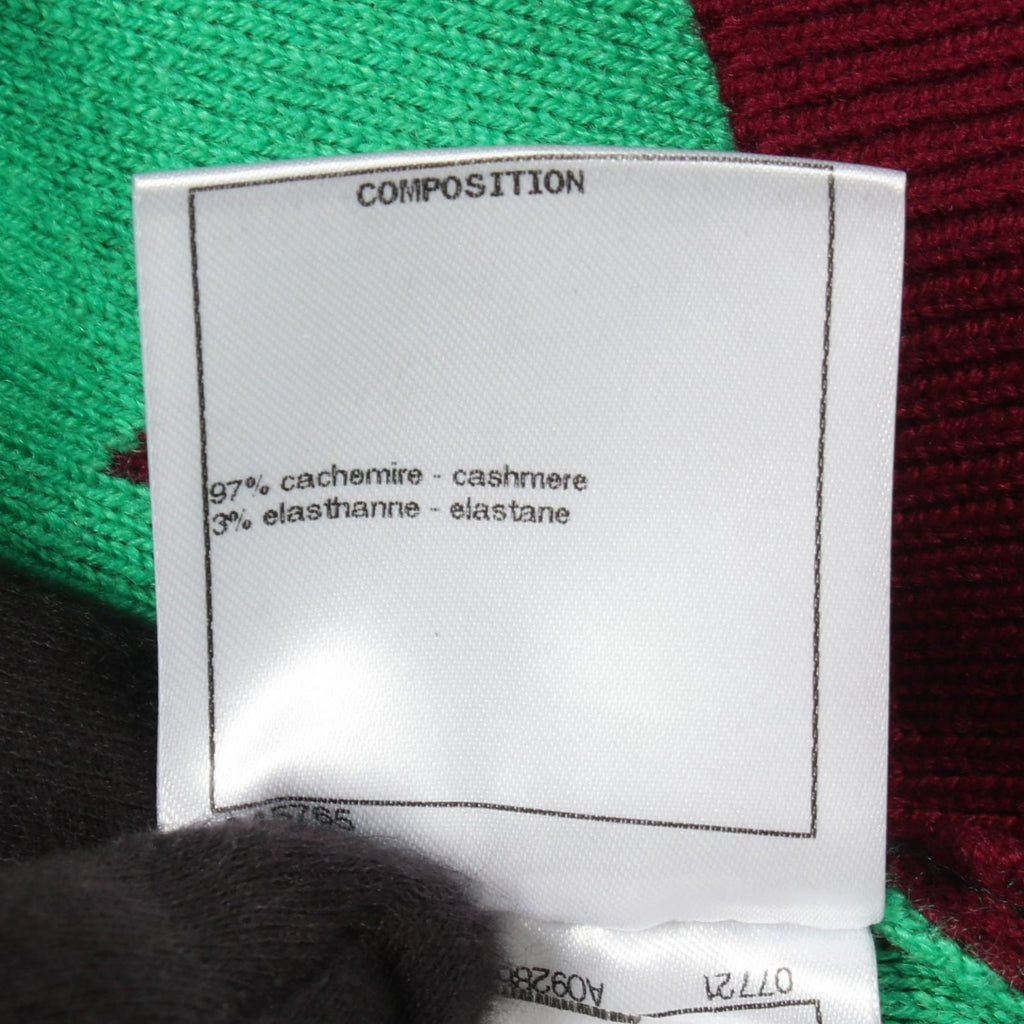 Chanel Knit CC Logo Crew Neck Cashmere Sweater — view 4