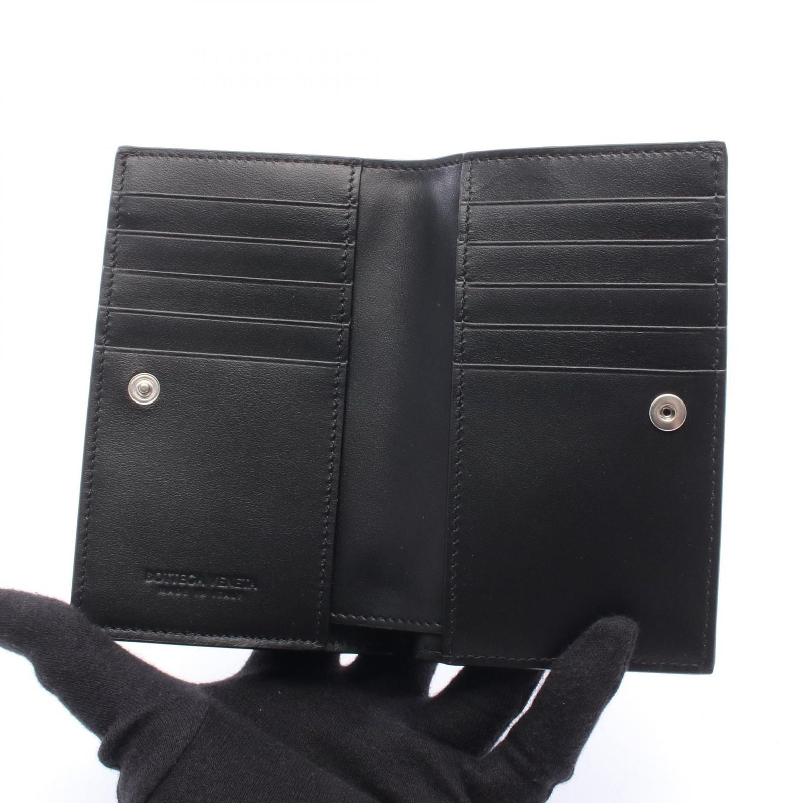 Bottega Veneta Bifold Wallet Intrecciato Leather