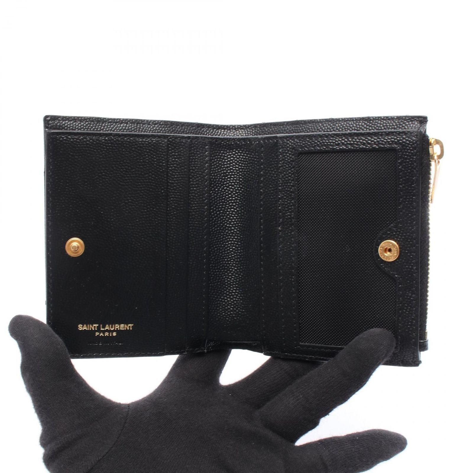 Saint Laurent Paris Bifold Wallet Monogram Leather