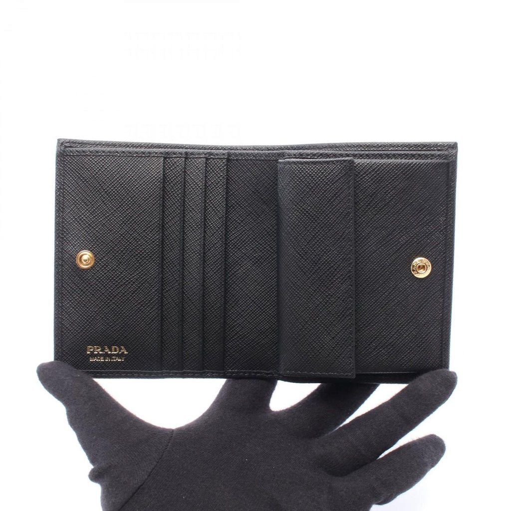Prada Bifold Wallet Saffiano Metal Leather