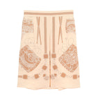 Hermes Skirt les Tambours Silk