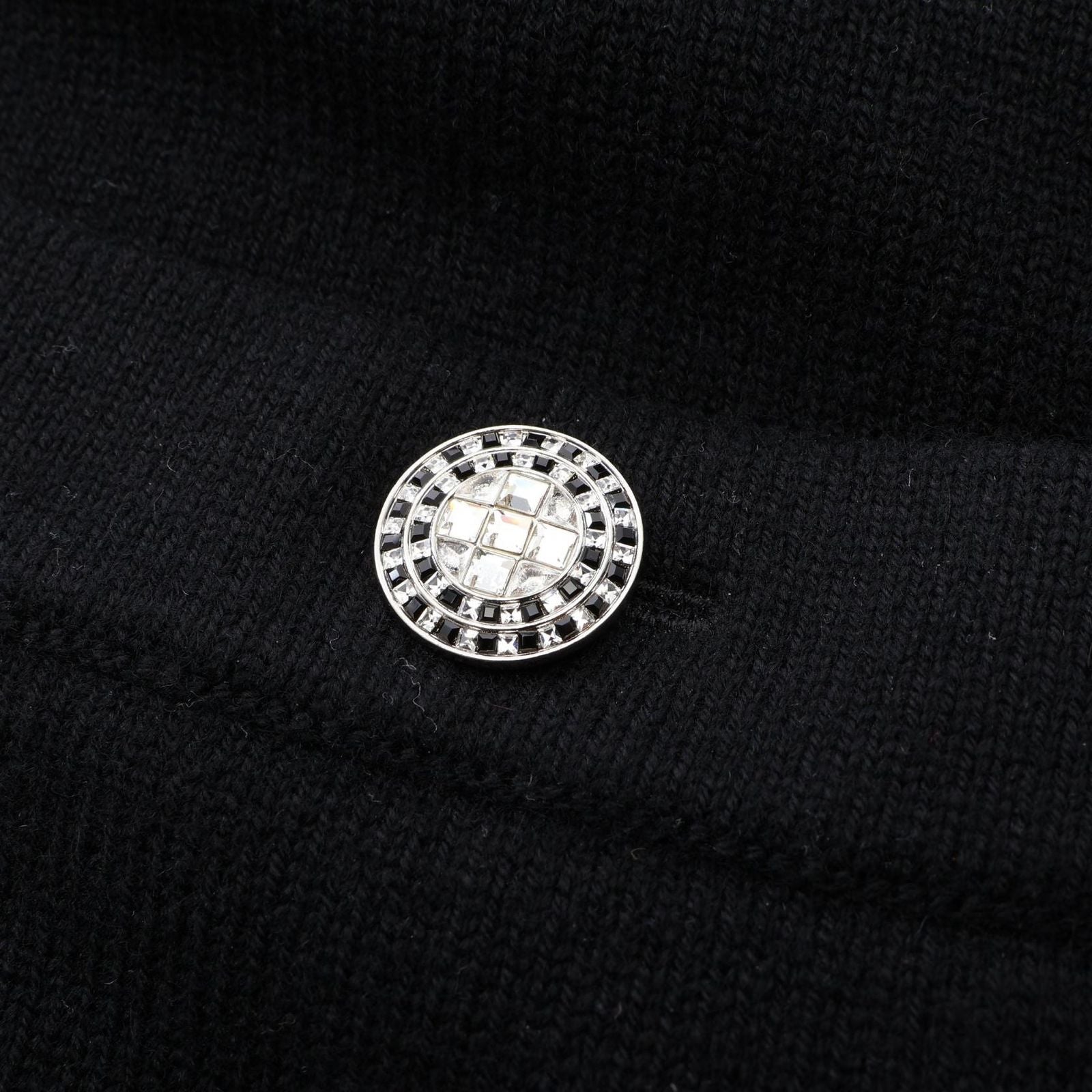 Chanel Cardigan CC Logo Button Patch Cashmere — view 7