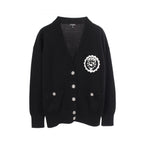 Chanel Cardigan CC Logo Button Patch Cashmere