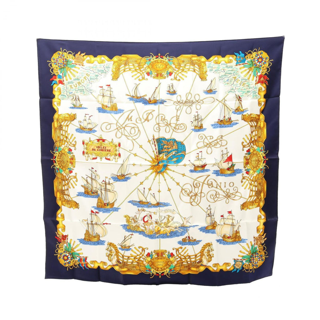 Hermes Scarf Carre 90 Voiles de Lumiere Silk