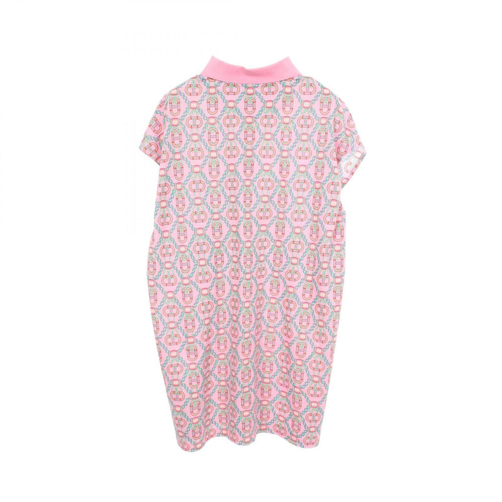 Hermes Dress Kanoe Polo Shirt French Sleeve All Over Pattern Cotton — view 2