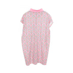 Hermes Dress Kanoe Polo Shirt French Sleeve All Over Pattern Cotton — view 2