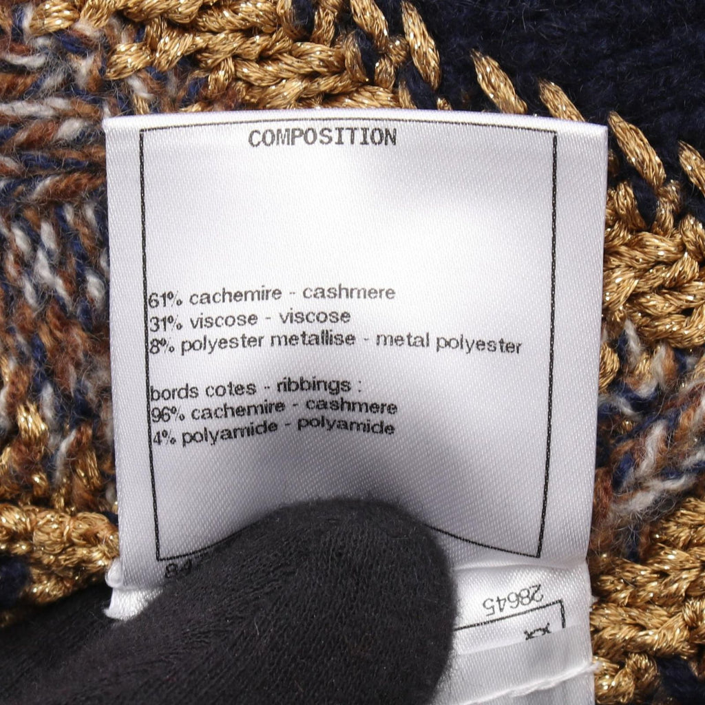 Chanel Knit CC Logo Cashmere Sweater — view 4