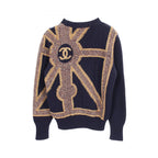 Chanel Knit CC Logo Cashmere Sweater — view 2