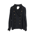 Chanel CC Logo Shirt Silk Jacket