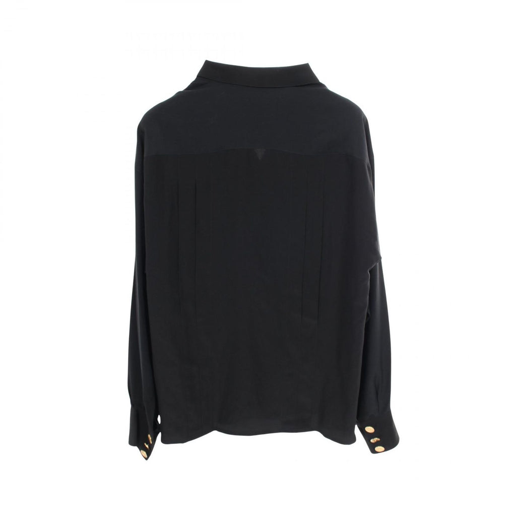 Chanel CC Logo Shirt Silk Jacket — view 2