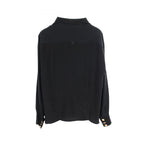 Chanel CC Logo Shirt Silk Jacket — view 2