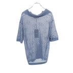 Fendi Polo Shirt FF Logo All Over Pattern Mesh Knit Silk Cashmere — view 2