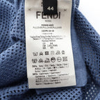 Fendi Polo Shirt FF Logo All Over Pattern Mesh Knit Silk Cashmere — view 4